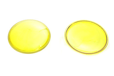 Amber Glass Spotlamp Lens Set - V-Twin Mfg.