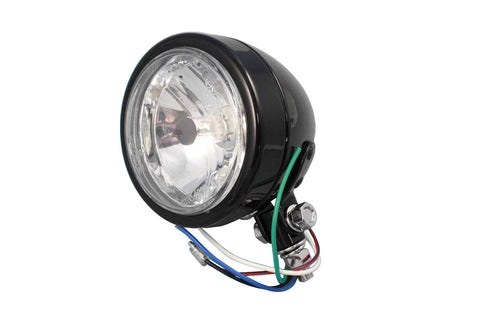 4 inch Round Headlamp 12 Volt - V-Twin Mfg.