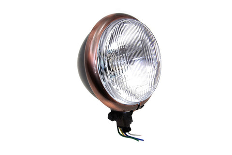 5-3/4 inch Black Headlamp - V-Twin Mfg.