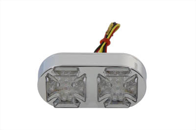 Chrome Maltese Tail Lamp - V-Twin Mfg.