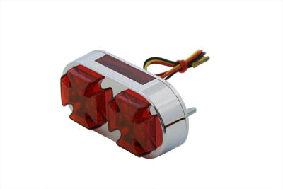 Chrome Maltese Tail Lamp - V-Twin Mfg.