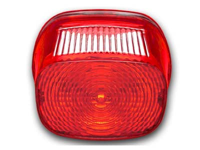 Tail Lamp Lens Stock Style Red - V-Twin Mfg.