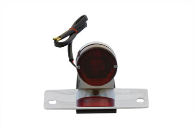 Chrome P-K Sport Tail Lamp with Red Lens - V-Twin Mfg.
