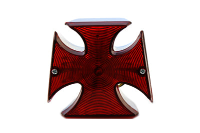 Chrome Maltese LED Tail Lamp - V-Twin Mfg.