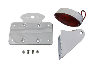 Chrome Horizontal Cateye Tail Lamp Kit - V-Twin Mfg.