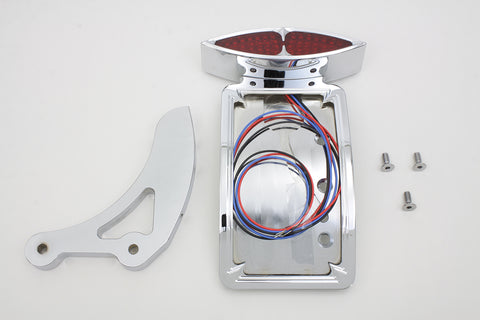 Chrome Curved Katz Eyez Style Tail Lamp Kit - V-Twin Mfg.