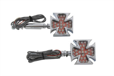 Maltese Red LED Turn Signal Set - V-Twin Mfg.