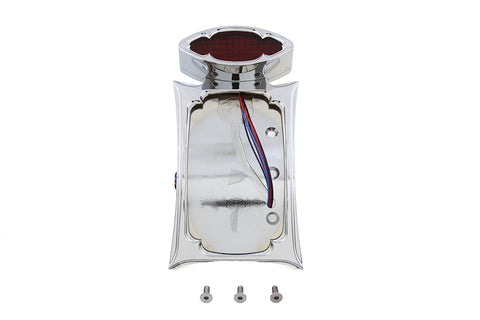 Curved Tail Lamp and License Plate Set Odin Style - V-Twin Mfg.