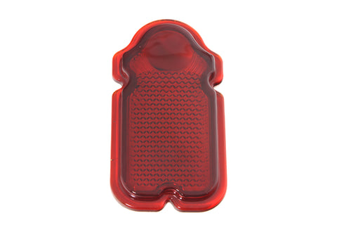 Red Glass Tombstone Tail Lamp Lens - V-Twin Mfg.