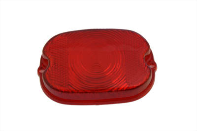 Tail Lamp Stock Type Red Plastic Lens - V-Twin Mfg.