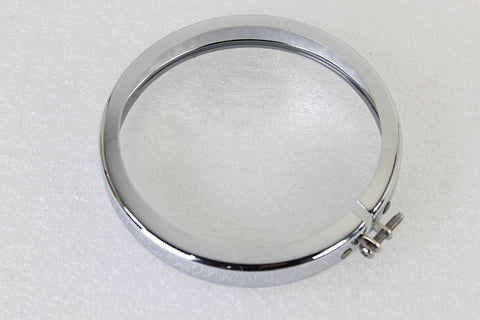 4-1/2 inch Chrome Spotlamp Trim Rim - V-Twin Mfg.