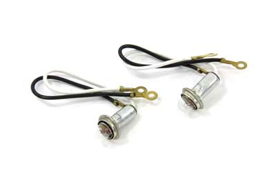 Insulated Type Indicator Lamp Socket with Bulb - V-Twin Mfg.