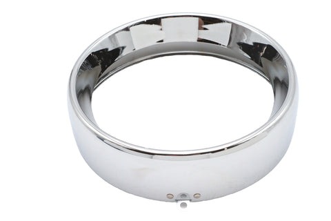 7 inch Headlamp Chrome Frenched Trim Ring - V-Twin Mfg.