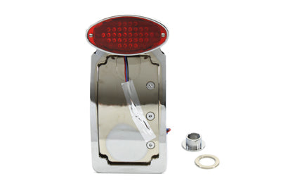 Chrome Tail Lamp Assembly With Oval Lamp - V-Twin Mfg.