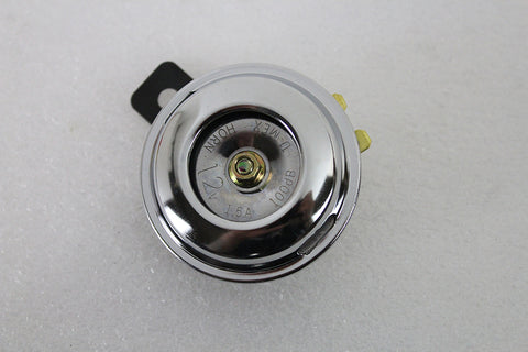 Smooth Style 12 Volt Mini Horn Chrome - V-Twin Mfg.