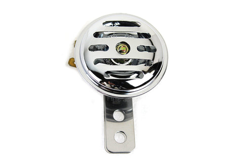 Slotted Style 12 Volt Mini Horn Chrome - V-Twin Mfg.