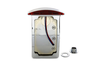 Chrome Slice LED Vertical Mount Tail Lamp Assembly - V-Twin Mfg.