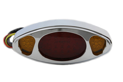 Wyatt Gatling Chrome LED Tail Lamp Assembly - V-Twin Mfg.