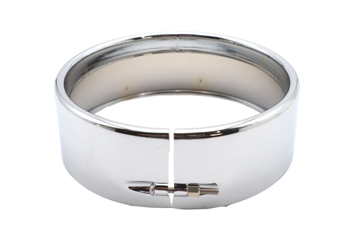 5-3/4 inch Outer Headlamp Chrome Frenched Trim Ring - V-Twin Mfg.