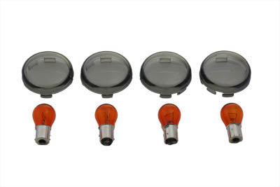 Turn Signal Dome Style Lens Kit Smoked - V-Twin Mfg.