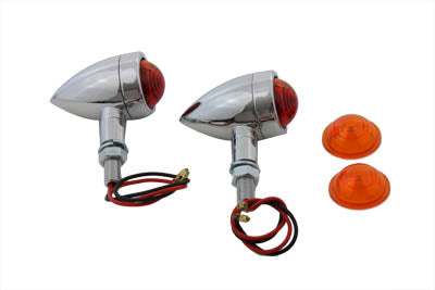 Mini Speeder Bullet Style Marker Lamp Set - V-Twin Mfg.