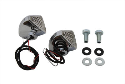 Red LED Clear Lens Micro Marker Lamp Set - V-Twin Mfg.