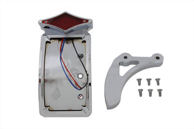Chrome Curved Diamond Style Tail Lamp Kit - V-Twin Mfg.