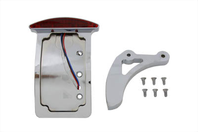 Chrome Curved Slice Style Tail Lamp Kit - V-Twin Mfg.