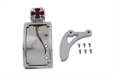 Chrome Curved Maltese Style Tail Lamp Kit - V-Twin Mfg.