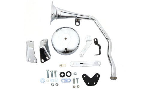 Trumpet Style 6 Volt Chrome Horn Kit - V-Twin Mfg.
