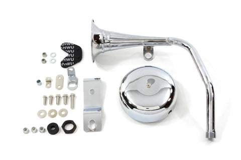 Trumpet Style 12 Volt Chrome Horn Kit - V-Twin Mfg.