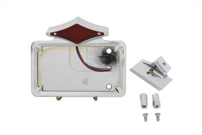 Chrome Horizontal LED Tail Lamp Kit Diamond Style - V-Twin Mfg.