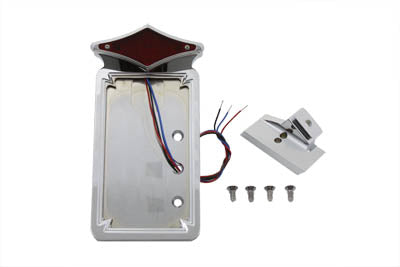 Chrome Vertical LED Tail Lamp Kit Diamond Style - V-Twin Mfg.