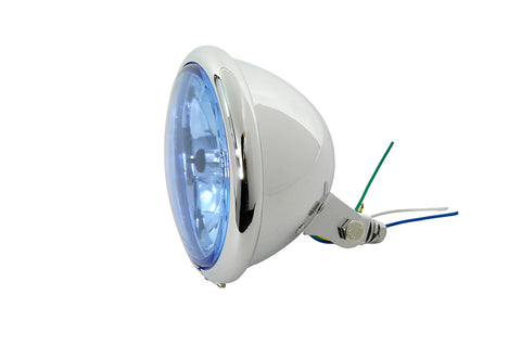 5-3/4 inch Round Headlamp Bates Style - V-Twin Mfg.