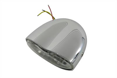 5-3/4 inch Headlamp Assembly Bi-Focal Style with Clear Lens - V-Twin Mfg.