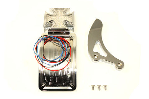 Chrome Curved Tail Lamp Kit Maltese Type - V-Twin Mfg.