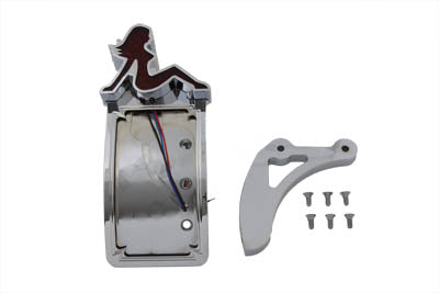 Chrome Curved Tail Lamp Kit Lady Type - V-Twin Mfg.