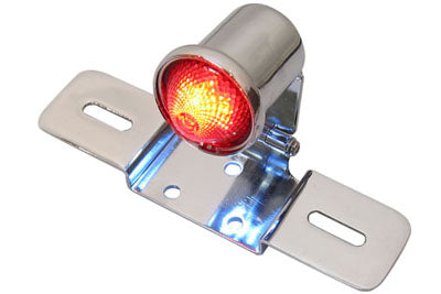Chrome Round Tail Lamp - V-Twin Mfg.
