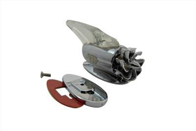Chrome Fan Marker Lamp White - V-Twin Mfg.