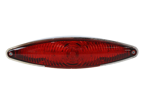 Chrome Snake Eye Style LED Tail Lamp - V-Twin Mfg.