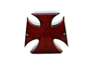 Maltese LED Tail Lamp with Red Lens - V-Twin Mfg.