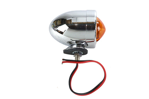 Chrome Bullet Marker Lamp 2 Wire Type - V-Twin Mfg.