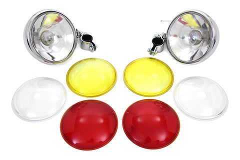 Chrome Spotlamp Set - V-Twin Mfg.