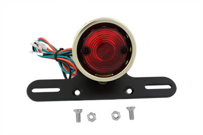 Round Tail Lamp Assembly Bobber Style - V-Twin Mfg.