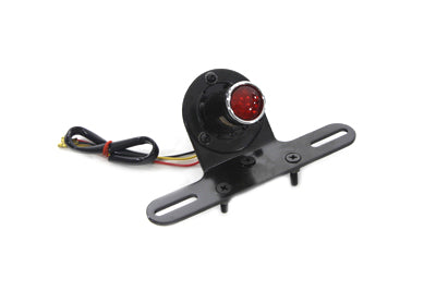 Black 1 inch Round Tail Lamp - V-Twin Mfg.
