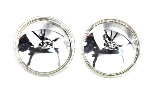 Clear 4-1/2 inch 12 Volt Sealed Beam Spotlamp Bulb Set - V-Twin Mfg.