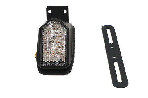 Black Mini Tombstone Tail Lamp with Bracket - V-Twin Mfg.