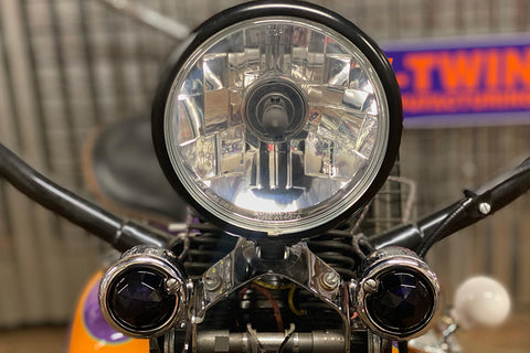 Tail Lamp Lens Set Faceted Purple - V-Twin Mfg.