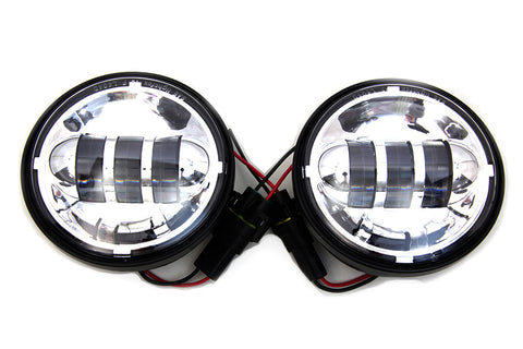 4-1/2 inch LED Spotlamp Assembly Chrome - V-Twin Mfg.