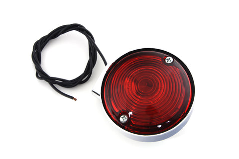 Chrome Turn Signal Front and Rear Red - V-Twin Mfg.